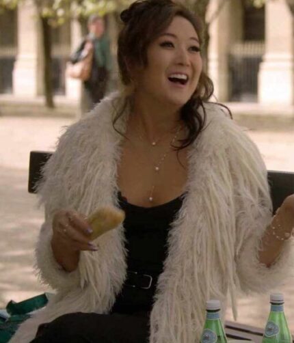 Ashley Park Emily In Emily In Paris Mindy Chen Fur Coat