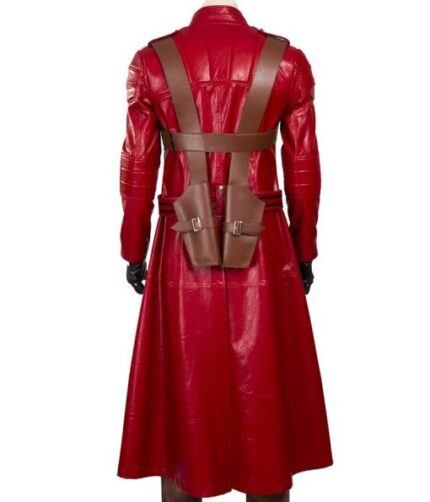 Devil May Cry 3 Dante Red Leather Trench Coat.