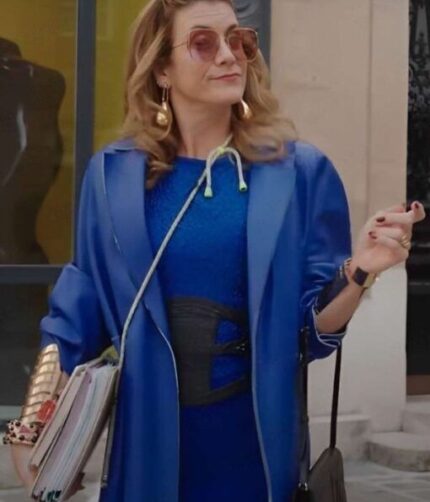 Emily In Paris S03 Sylvie Grateau Blue Coat