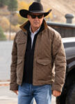 Kevin Costner Yellowstone Season 4 John Dutton Quilted Jacket