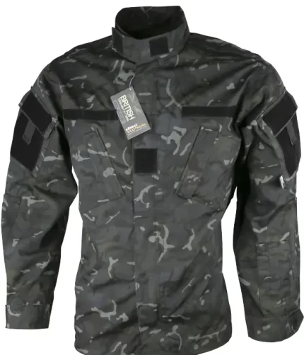 Men’s Assault Army Combat Uniform Camouflage Cotton Shirt.
