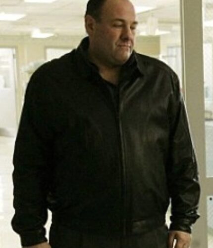 Tony Soprano The Sopranos James Gandolfini Black Leather Jacket