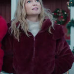 Best Christmas Ever 2023 Charlotte Sanders Maroon Jacket