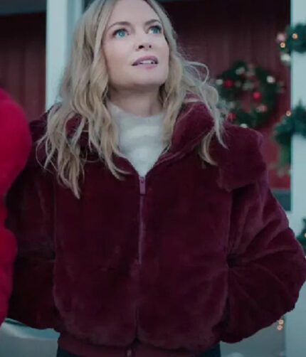 Best Christmas Ever 2023 Charlotte Sanders Maroon Jacket