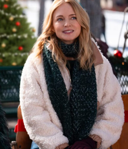 Best Christmas Ever 2023 Heather Graham Faux Fur Jacket